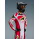 Completo motocross Alpinestars TECHSTAR NOMUR grigio chiaro rosso enduro Quad