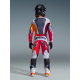 Completo motocross bambino Alpinestars FLUID PORTL rosso grigio chiaro enduro Quad