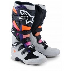 Stivale ALPINESTARS TECH 7 nero grigio arancione viola enduro quad