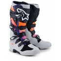 Stivale ALPINESTARS TECH 7 nero grigio arancione viola enduro quad