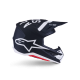 Casco ALPINESTARS S-M7 Dasher ECE06 nero bianco opaco motocross quad enduro