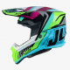 Casco Motocross JUST1 J22F FRENETIC multicolor Enduro Quad Supermotard