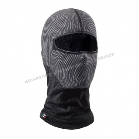 SIXS SOTTOCASCO  4 stagioni nero e carbon traspirante moto vespa scooter bici mtb