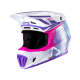 Casco motocross LEATT 7.5 V26 viola con maschera enduro quad 