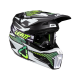 Casco motocross LEATT 3.5 V26 nero verde enduro quad