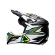 Casco motocross LEATT 3.5 V26 nero verde enduro quad