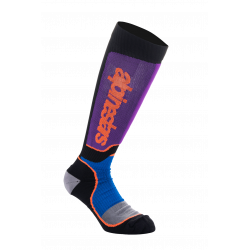 ALPINESTARS MX PLUS calza nero blu viola motocross quad enduro