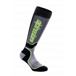 ALPINESTARS MX PLUS calza nero grigio giallo fluo motocross quad enduro