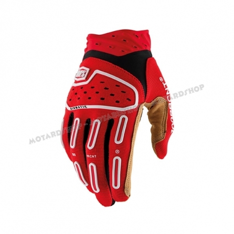 GUANTO 100% AIRMATIC 2 rosso e nero motocross enduro quad