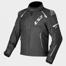 GIACCA moto LS2 ZOOM UOMO nera strada granturismo  WATERPROOF