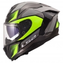 Casco Integrale LS2 FF817 CHALLENGER 2 VIPER moto da strada grigio giallo lucido