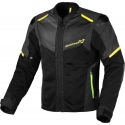 Giacca moto MACNA ORCANO 2.0 ventilata alta visibilità nero