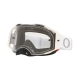 Maschera OAKLEY AIRBRAKE MX TUFF BLOCKS bianca motocross Enduro 