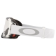 Maschera OAKLEY AIRBRAKE MX TUFF BLOCKS bianca motocross Enduro 