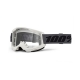 Maschera 100% STRATA 2 GRIGIA  lente trasparente Motocross Enduro Mtb