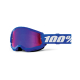 Maschera 100% STRATA 2 BLU  lente specchio rosso/blu Motocross Enduro Mtb