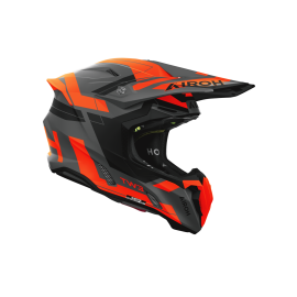 CASCO AIROH TWIST 3 FANCY arancione blu motocross, enduro quad