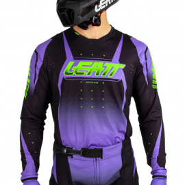 Completo motocross enduro LEATT MOTO 4.5 LITE V25 viola e nero