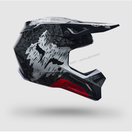 CASCO FOX V1 ABYSS nero motocross enduro quad