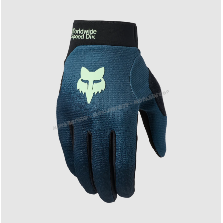 Guanti FOX Ranger  in tessuto misto blu scuro mtb DH Enduro 