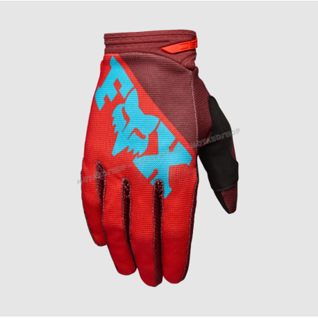 Guanto Motocross FOX 180 RAID rosso  Enduro Mtb Freeride Downhill