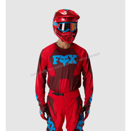 Completo motocross FOX 180 RAID rosso ruggine enduro quad 27