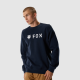 FOX Felpa girocollo Absolute blu scuro casual motocross