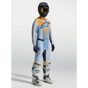 Completo motocross Alpinestars TECHSTAR MAVEN 2027 azzurro arancione nero enduro Quad