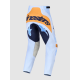 Completo motocross Alpinestars TECHSTAR MAVEN 2027 azzurro arancione nero enduro Quad