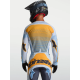Completo motocross Alpinestars TECHSTAR MAVEN 2027 azzurro arancione nero enduro Quad