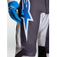 Completo motocross Alpinestars FLUID DRAG 2027 grigio bianco e blu chiaro enduro Quad