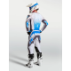 Completo motocross Alpinestars FLUID DRAG 2027 grigio bianco e blu chiaro enduro Quad