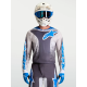 Completo motocross Alpinestars FLUID DRAG 2027 grigio bianco e blu chiaro enduro Quad