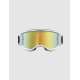 Maschera ALPINESTARS VISION 5 RORA bianca e nera lente specchio oro Motocross Enduro Mtb