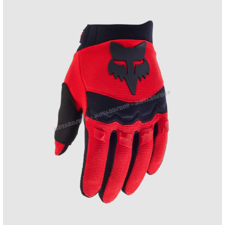 Guanto Minicross FOX Dirtpaw rosso fluo  bimbo Enduro Mtb  Downhill