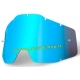 100% RACECRAFT/ACCURI/STRATA LENTE RICAMBIO SPECCHIATA BLUE