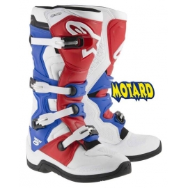 ALPINESTARS TECH 5 WHITE/RED/BLUE PROMOZIONE STIVALE CROSS