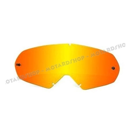 OAKLEY O FRAME LEXAN LENS FIRE IRIDIUM lente specchiata ricambio maschera  motocross